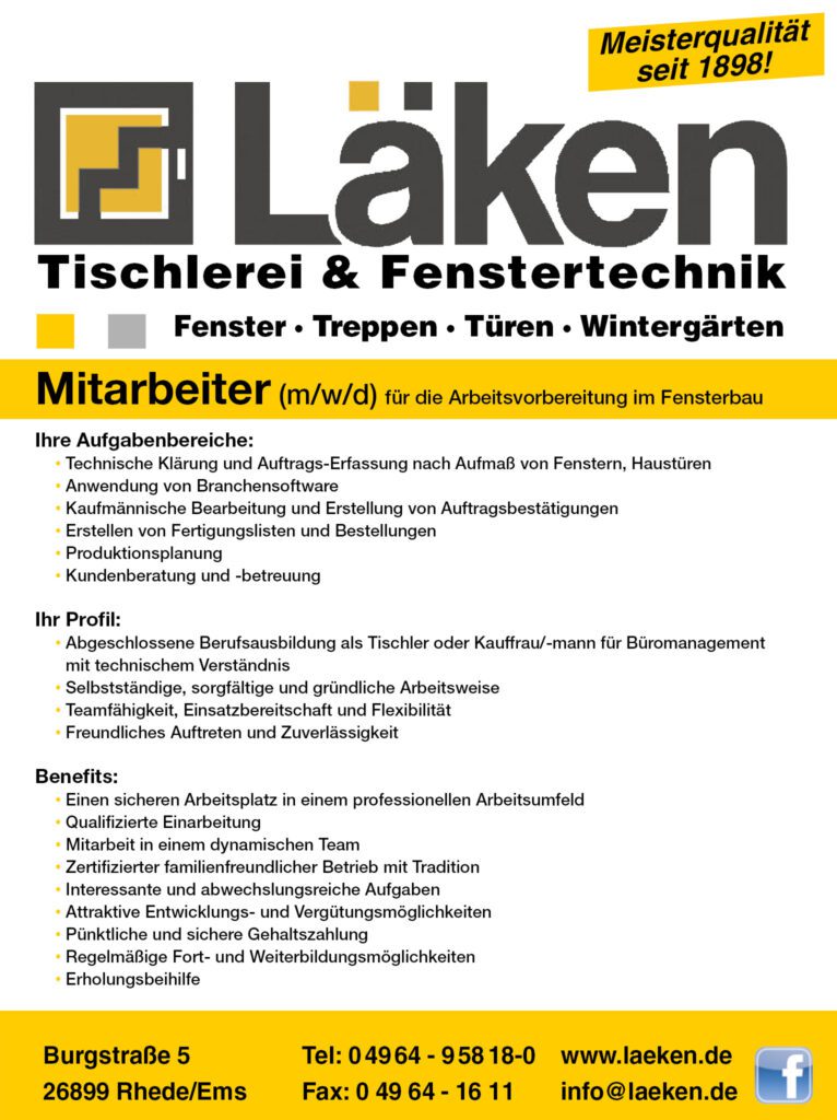 Mitarbeiter gesucht